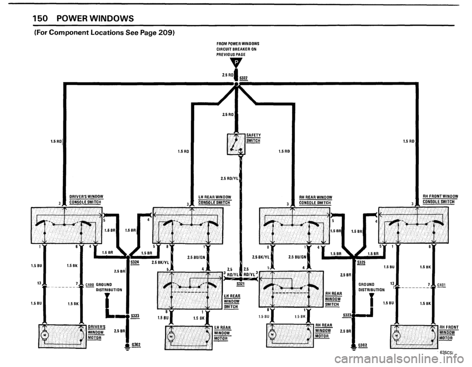 BMW 635csi 1985 E24 Electrical Troubleshooting Manual 