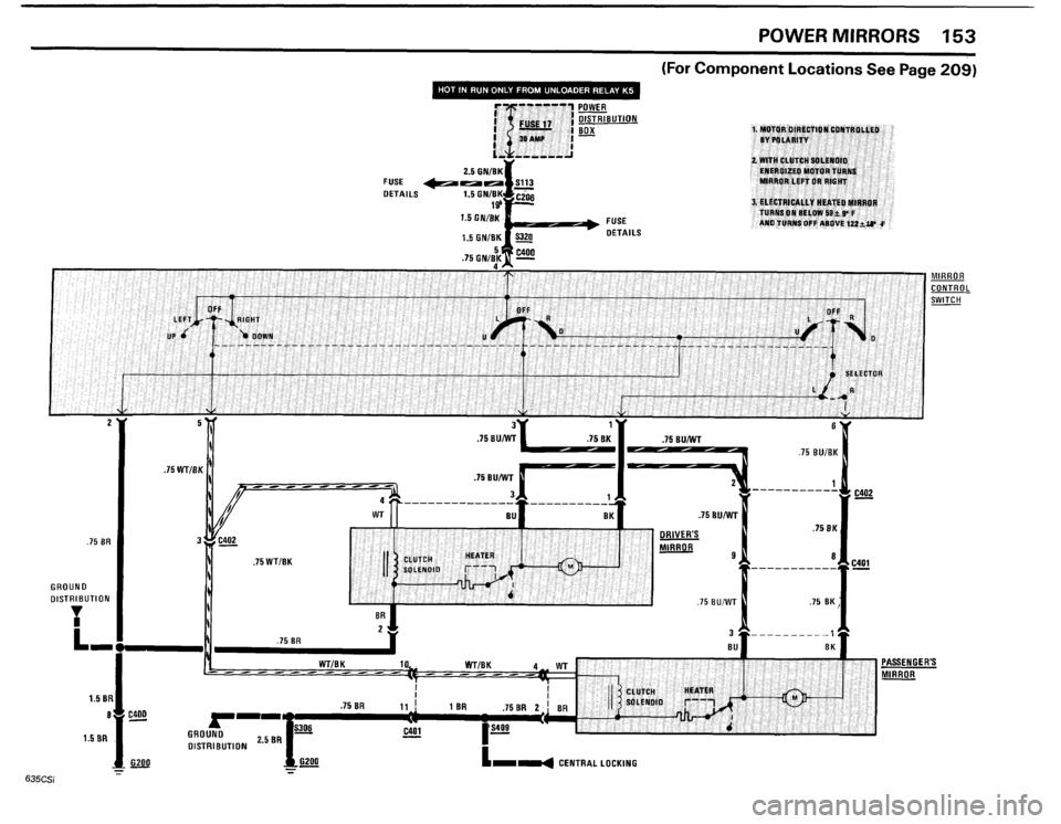 BMW 635csi 1985 E24 Electrical Troubleshooting Manual 