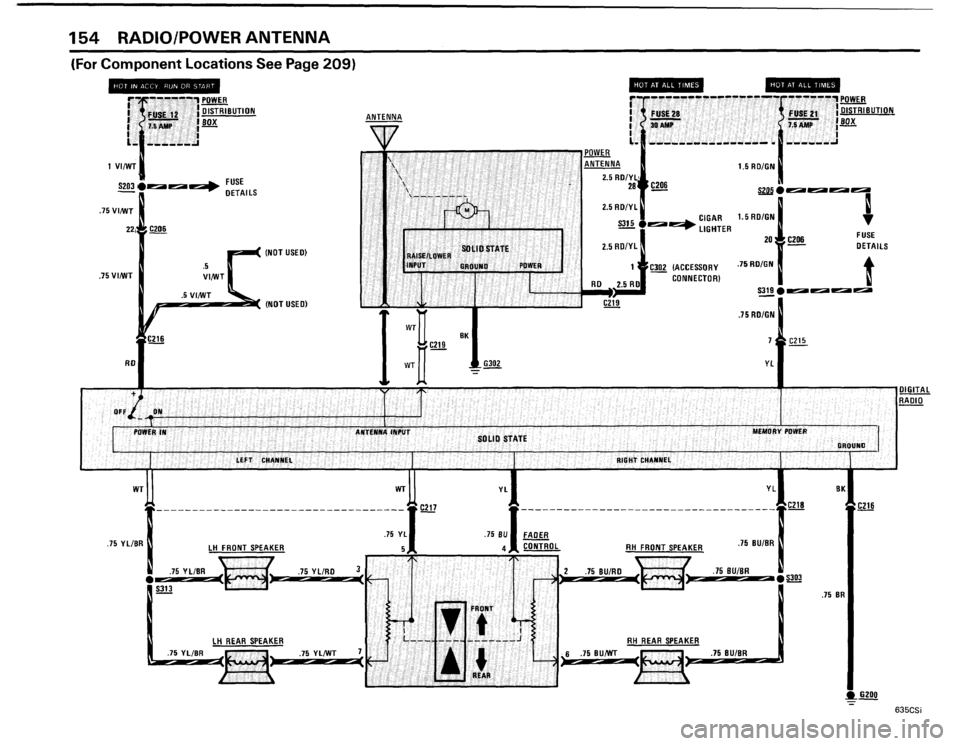 BMW 635csi 1985 E24 Electrical Troubleshooting Manual 