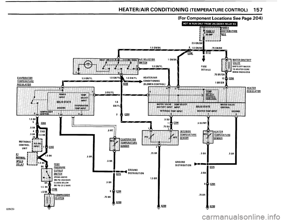 BMW 635csi 1985 E24 Electrical Troubleshooting Manual 