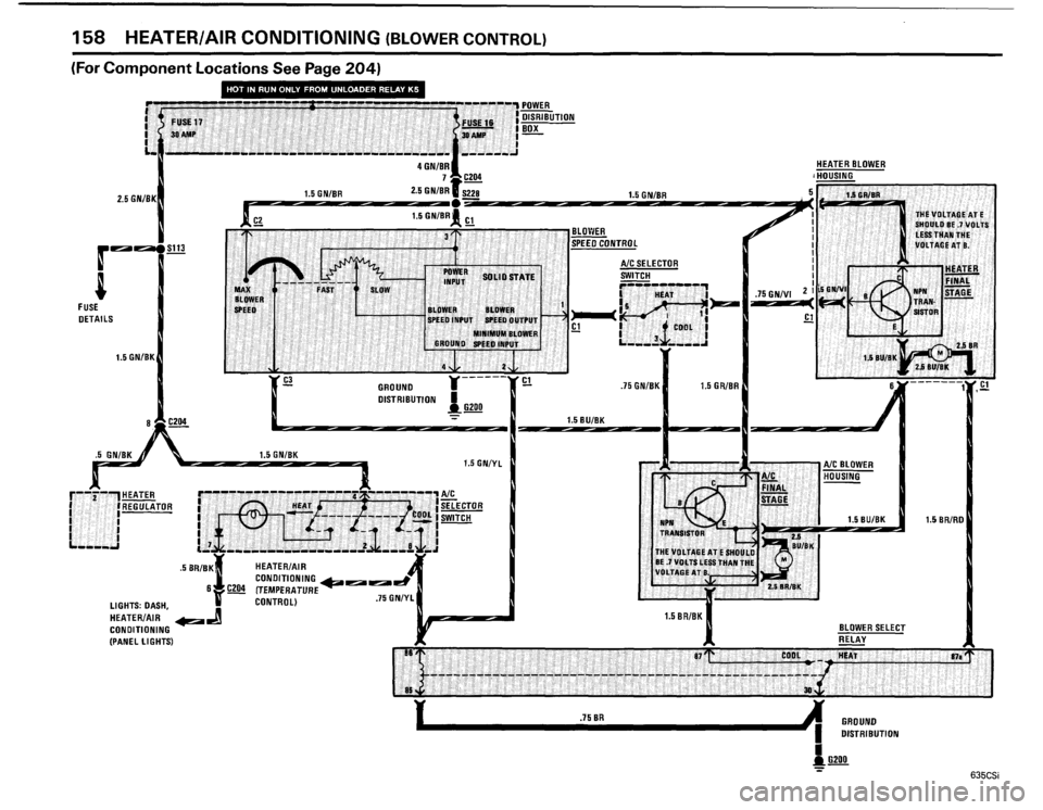 BMW 635csi 1985 E24 Electrical Troubleshooting Manual 