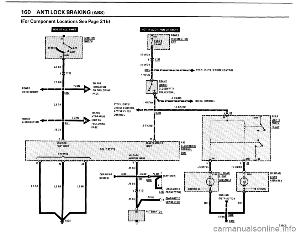BMW 635csi 1985 E24 Electrical Troubleshooting Manual 