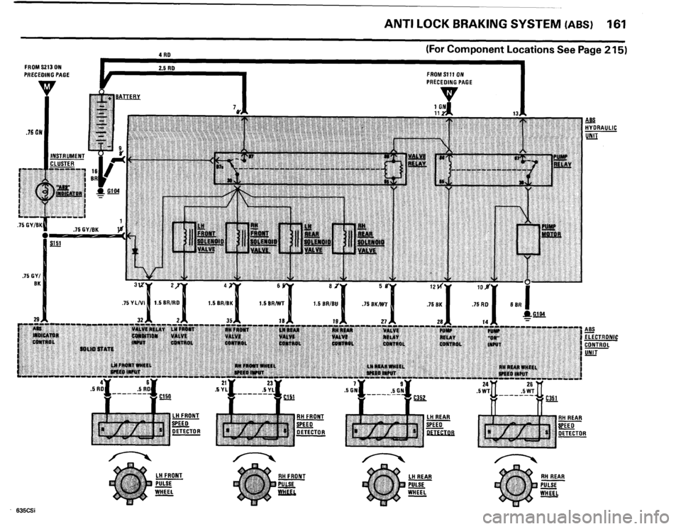 BMW 635csi 1985 E24 Electrical Troubleshooting Manual 