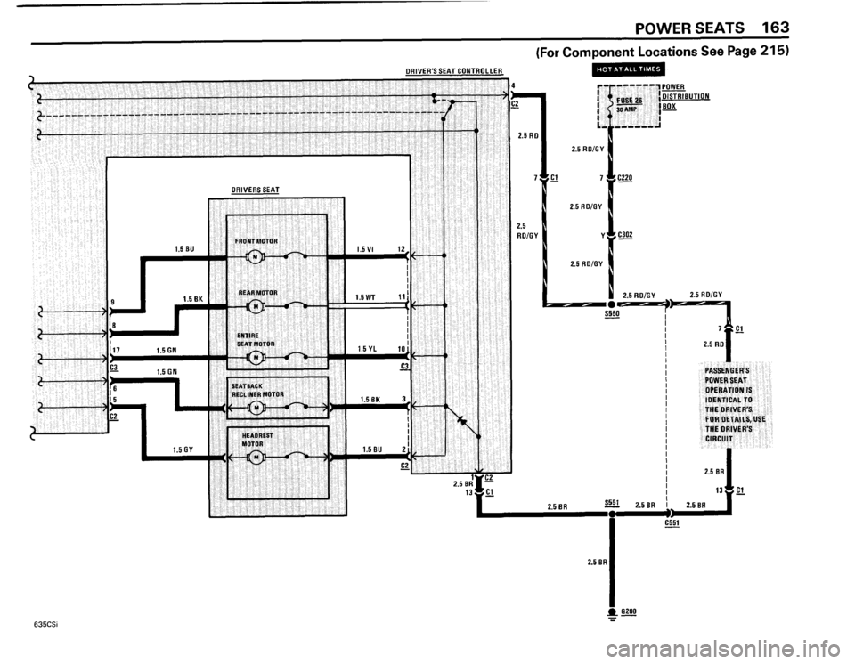 BMW 635csi 1985 E24 Electrical Troubleshooting Manual 