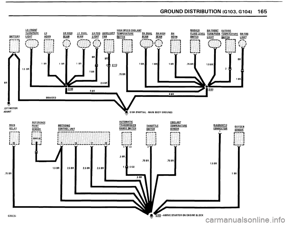 BMW 635csi 1985 E24 Electrical Troubleshooting Manual 