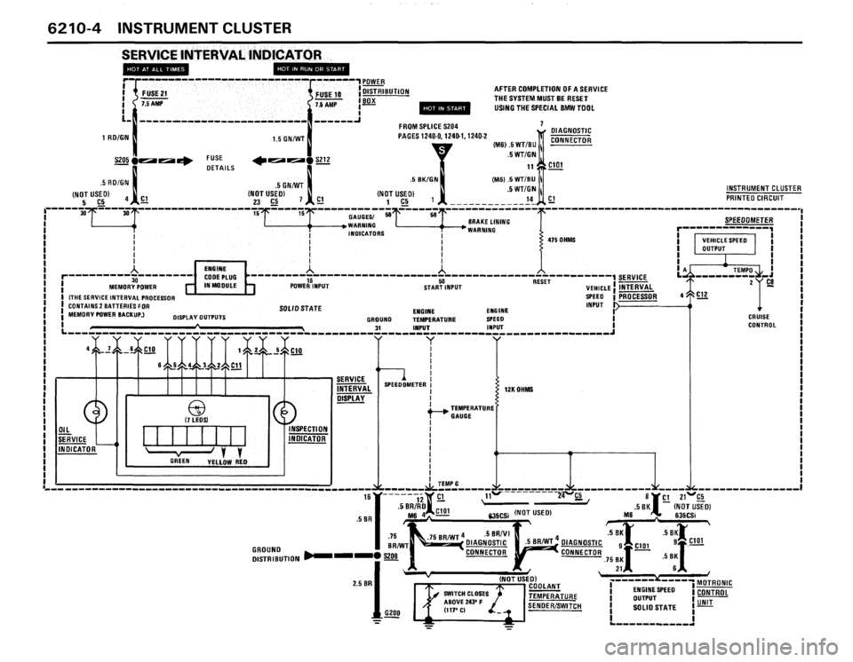 BMW 635csi 1988 E24 Electrical Troubleshooting Manual 