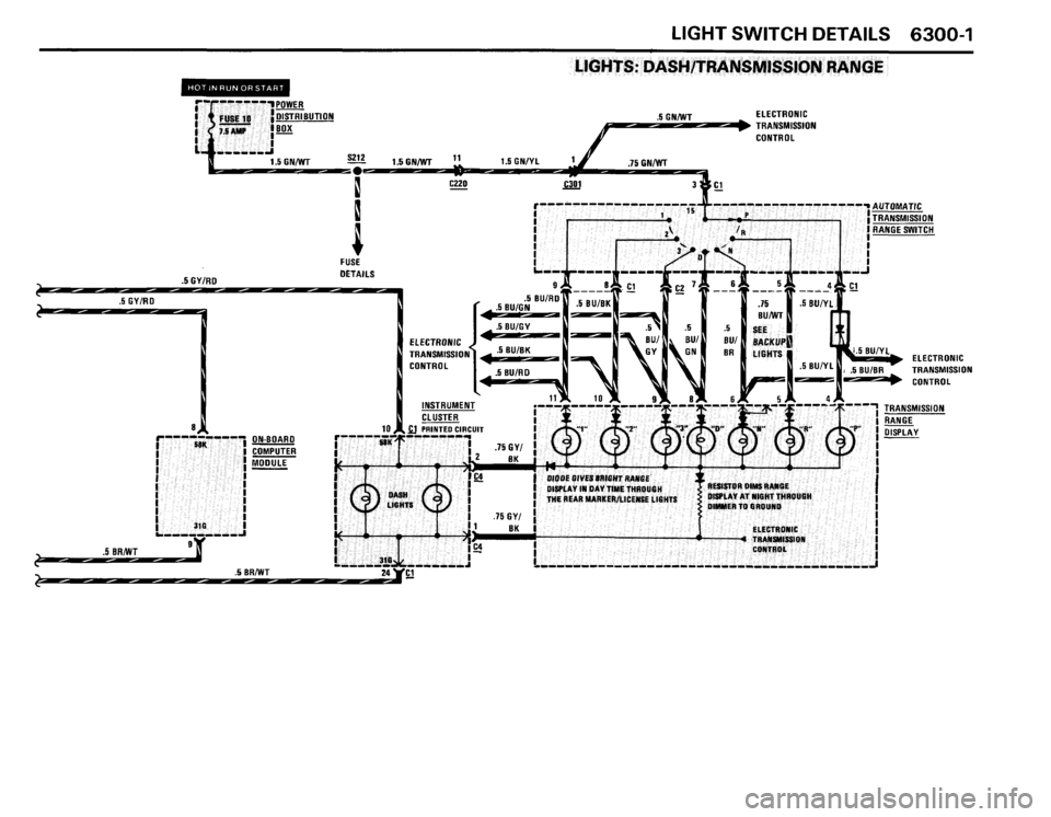 BMW 635csi 1988 E24 Electrical Troubleshooting Manual 