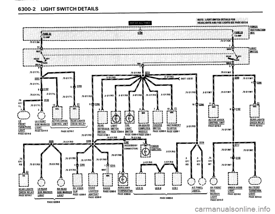 BMW 635csi 1988 E24 Electrical Troubleshooting Manual 