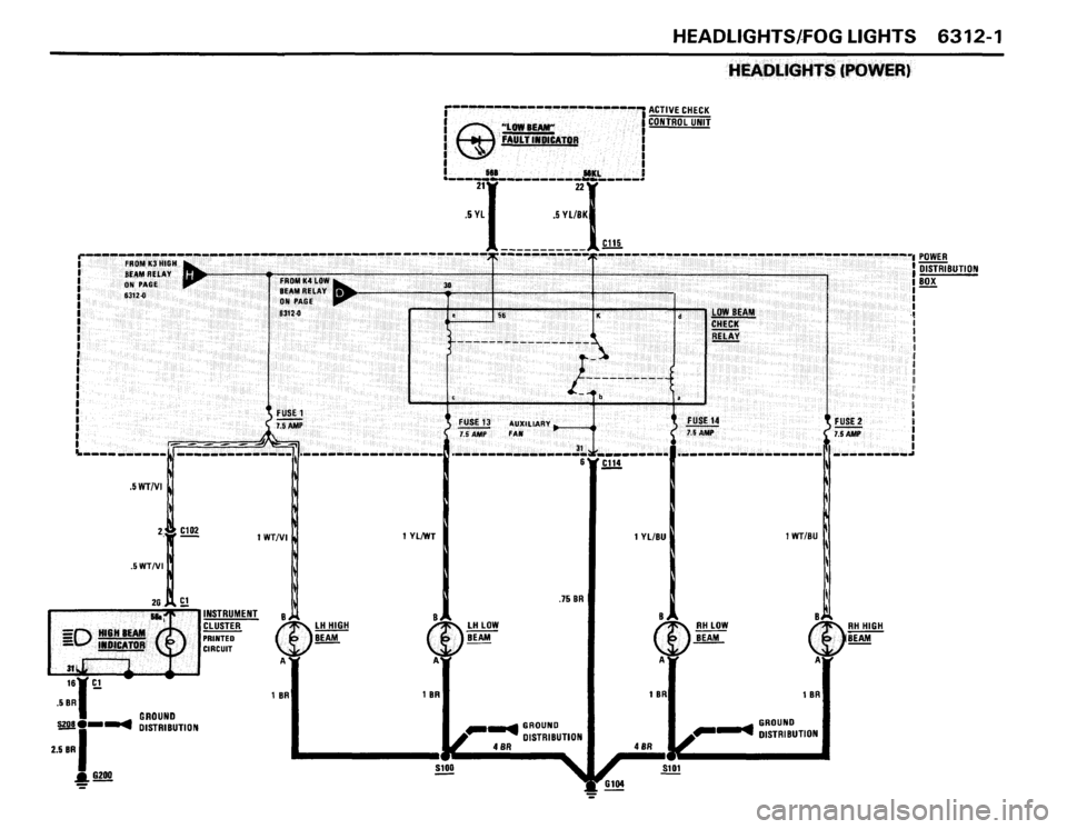 BMW 635csi 1988 E24 Electrical Troubleshooting Manual 