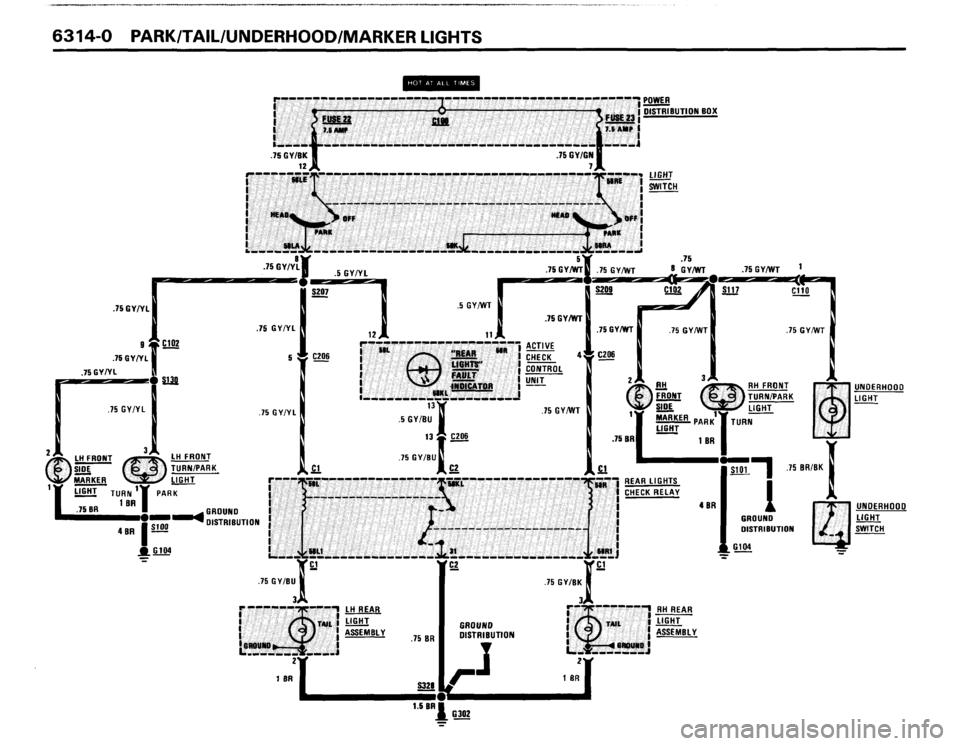 BMW 635csi 1988 E24 Electrical Troubleshooting Manual 