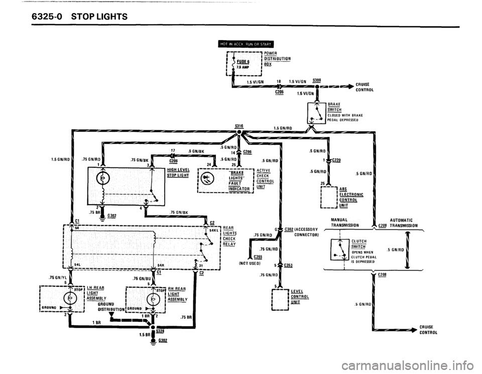 BMW 635csi 1988 E24 Electrical Troubleshooting Manual 