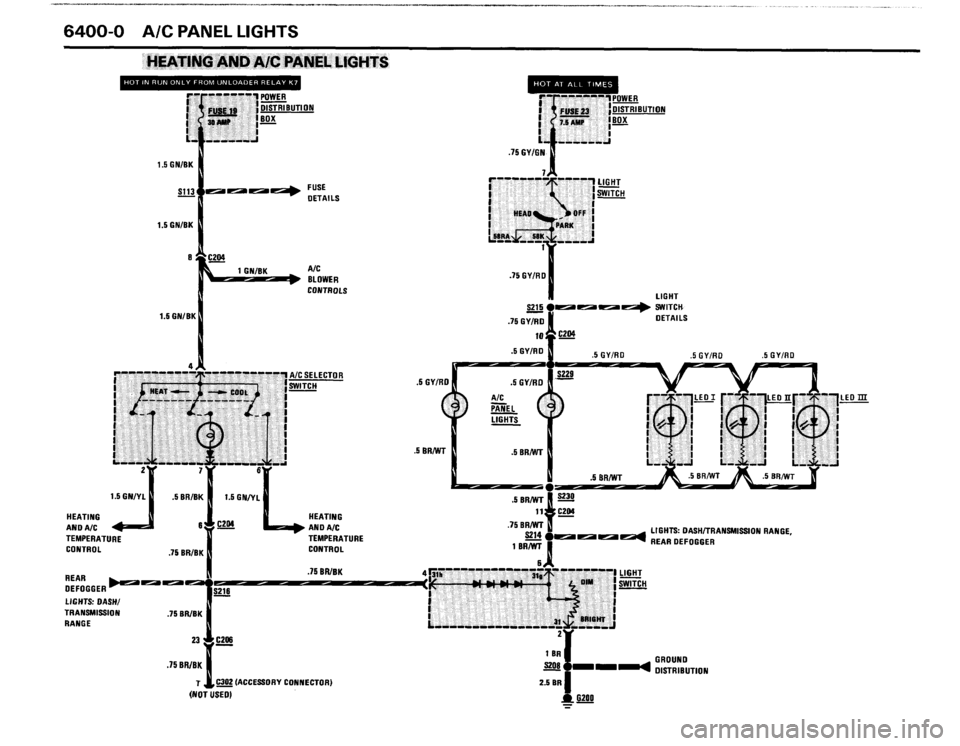 BMW 635csi 1988 E24 Electrical Troubleshooting Manual 