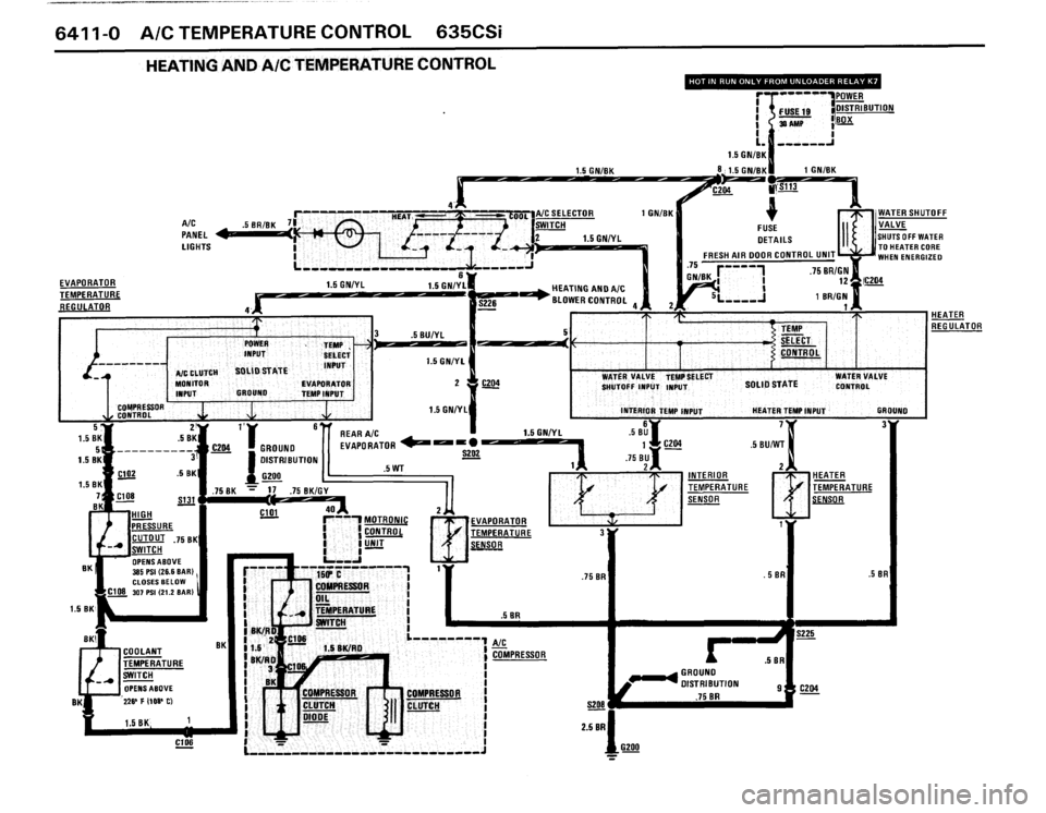 BMW 635csi 1988 E24 Electrical Troubleshooting Manual 