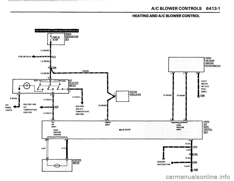 BMW 635csi 1988 E24 Electrical Troubleshooting Manual 