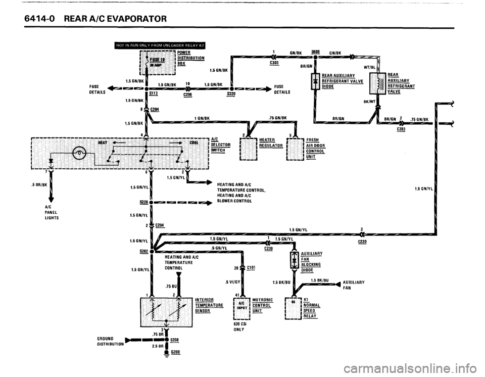 BMW 635csi 1988 E24 Electrical Troubleshooting Manual 