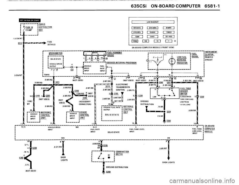 BMW 635csi 1988 E24 Electrical Troubleshooting Manual 