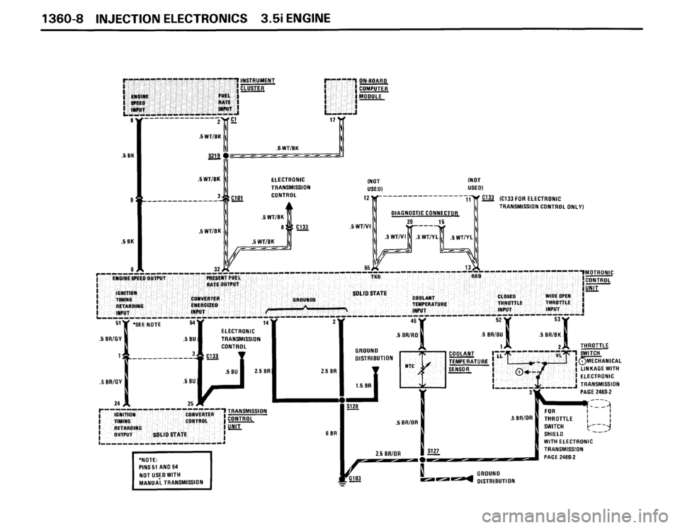 BMW 635csi 1988 E24 Electrical Troubleshooting Manual 
