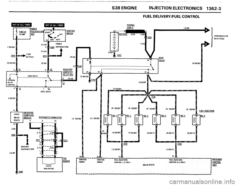 BMW 635csi 1988 E24 Electrical Troubleshooting Manual 