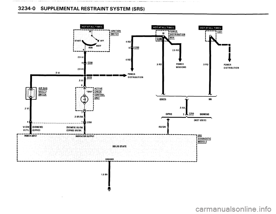 BMW 635csi 1988 E24 Electrical Troubleshooting Manual 