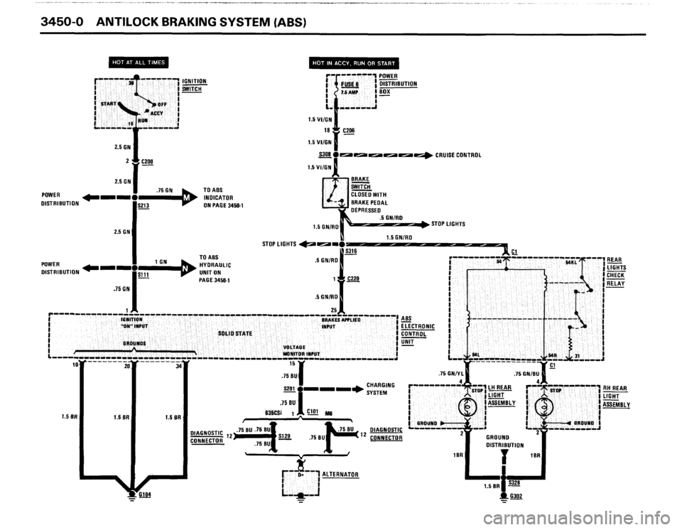 BMW 635csi 1988 E24 Electrical Troubleshooting Manual 