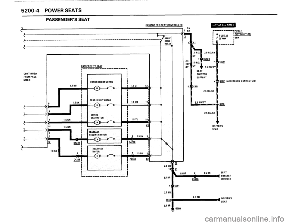 BMW 635csi 1988 E24 Electrical Troubleshooting Manual 