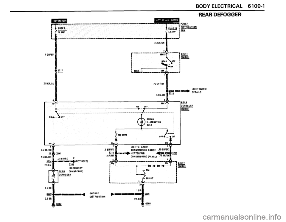 BMW 635csi 1988 E24 Electrical Troubleshooting Manual 