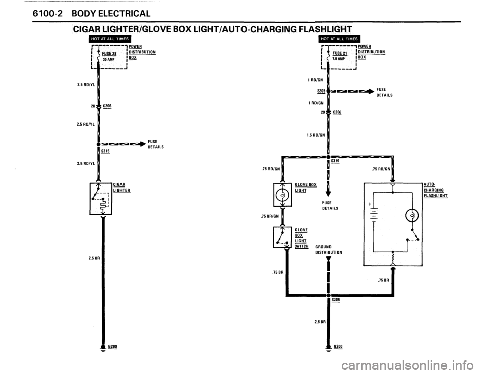 BMW 635csi 1988 E24 Electrical Troubleshooting Manual 