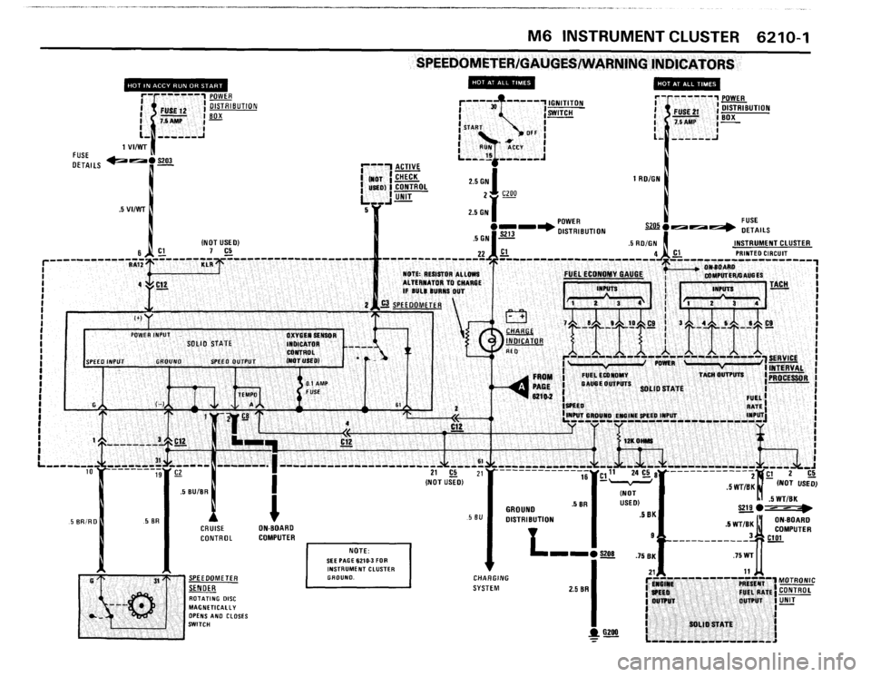 BMW 635csi 1988 E24 Electrical Troubleshooting Manual 