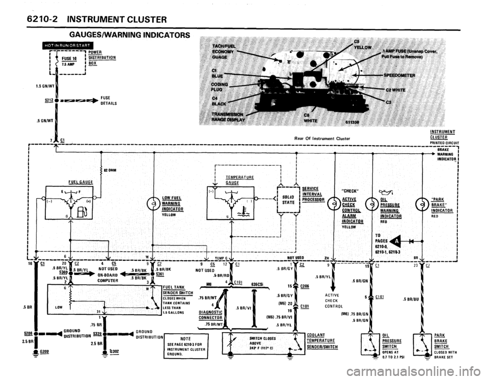 BMW 635csi 1988 E24 Electrical Troubleshooting Manual 