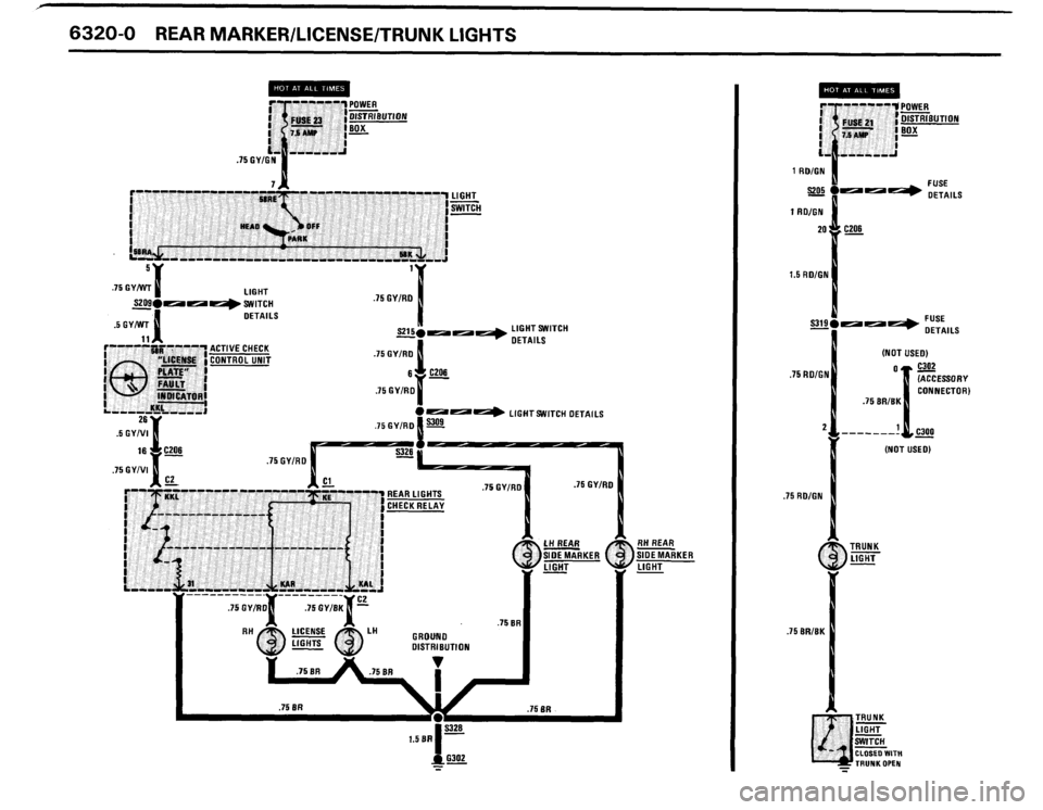 BMW 635csi 1989 E24 Electrical Troubleshooting Manual 