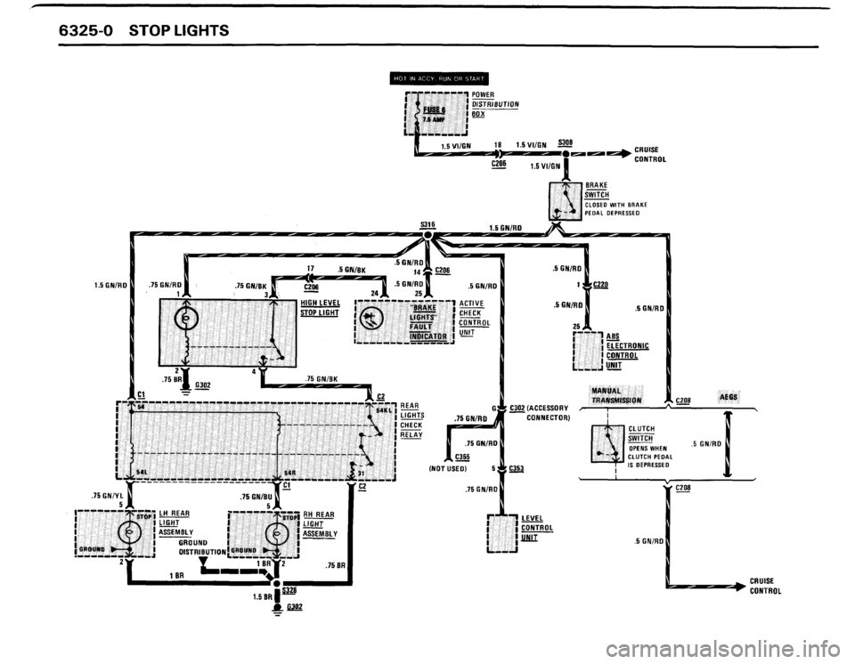 BMW 635csi 1989 E24 Electrical Troubleshooting Manual 