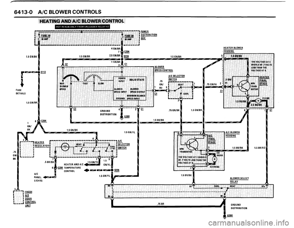 BMW 635csi 1989 E24 Electrical Troubleshooting Manual 
