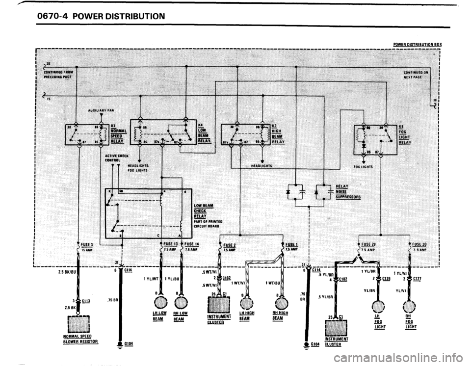 BMW 635csi 1989 E24 Electrical Troubleshooting Manual 