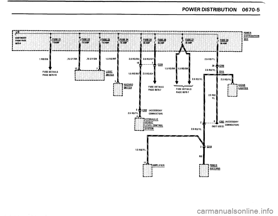 BMW 635csi 1989 E24 Electrical Troubleshooting Manual 