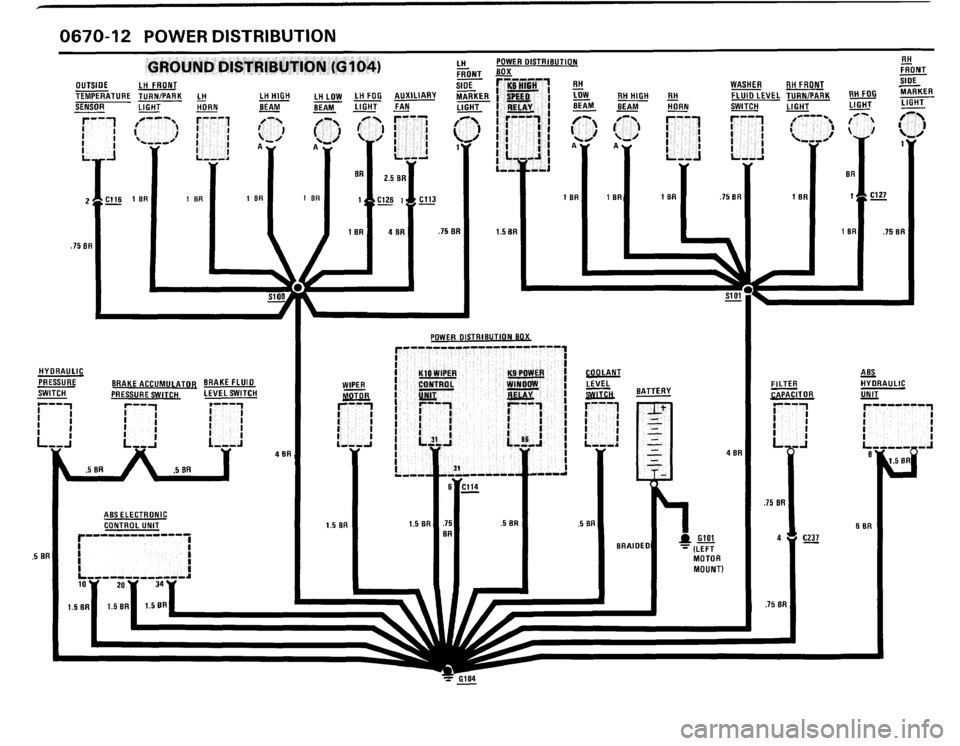 BMW 635csi 1989 E24 Electrical Troubleshooting Manual 