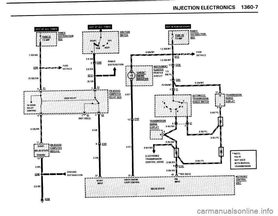 BMW 635csi 1989 E24 Electrical Troubleshooting Manual 