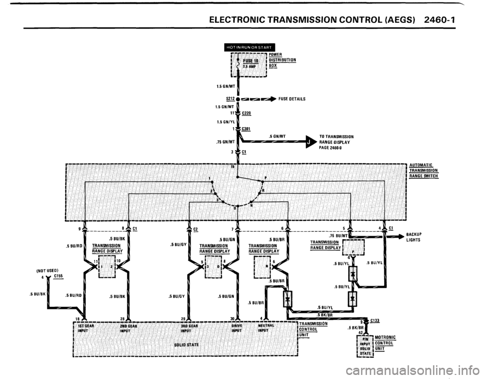 BMW 635csi 1989 E24 Electrical Troubleshooting Manual 