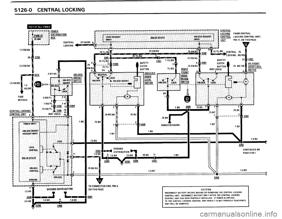 BMW 635csi 1989 E24 Electrical Troubleshooting Manual 