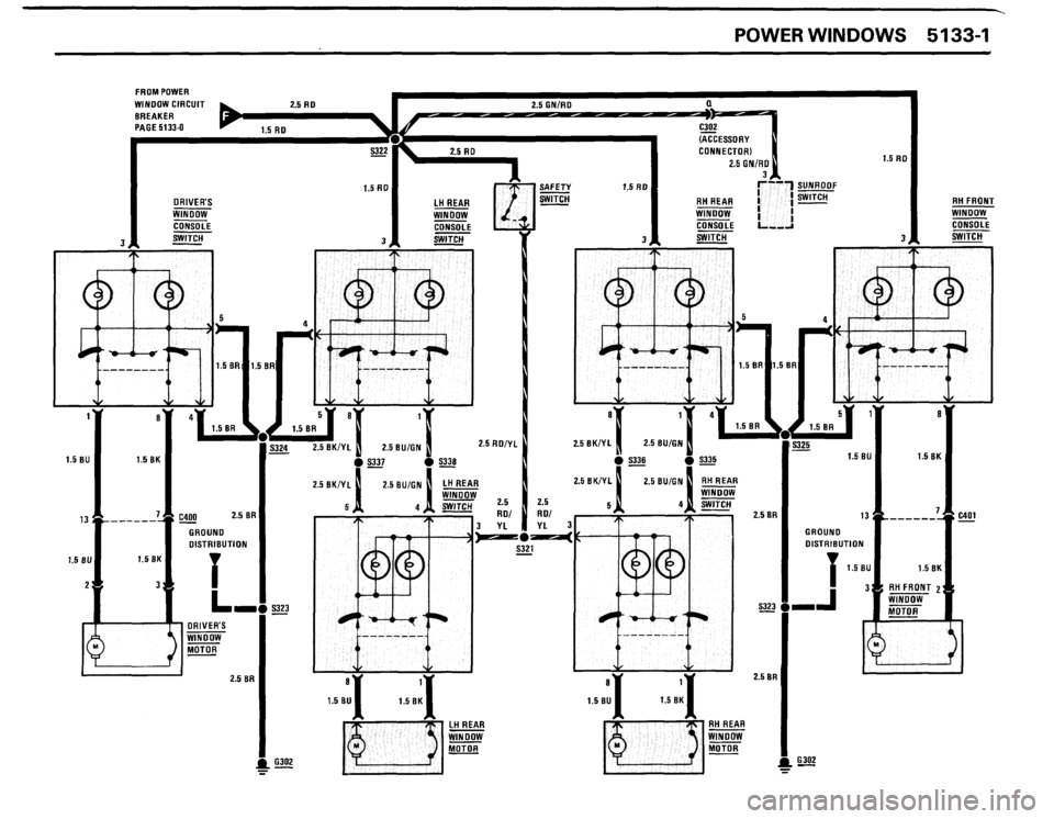 BMW 635csi 1989 E24 Electrical Troubleshooting Manual 