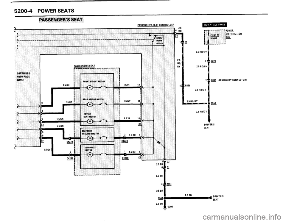 BMW 635csi 1989 E24 Electrical Troubleshooting Manual 