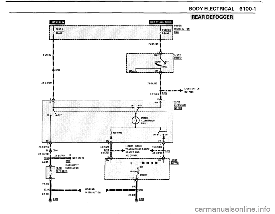 BMW 635csi 1989 E24 Electrical Troubleshooting Manual 