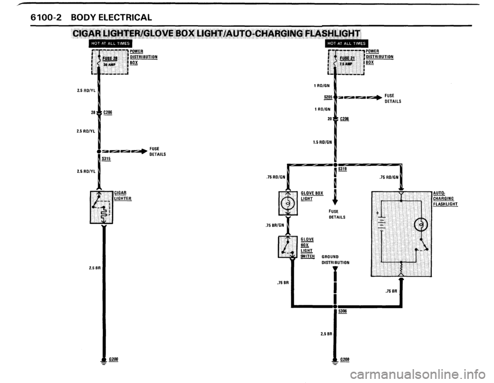 BMW 635csi 1989 E24 Electrical Troubleshooting Manual 