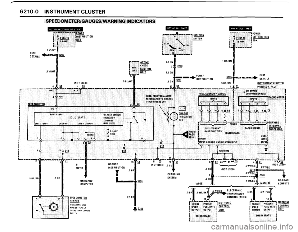 BMW 635csi 1989 E24 Electrical Troubleshooting Manual 