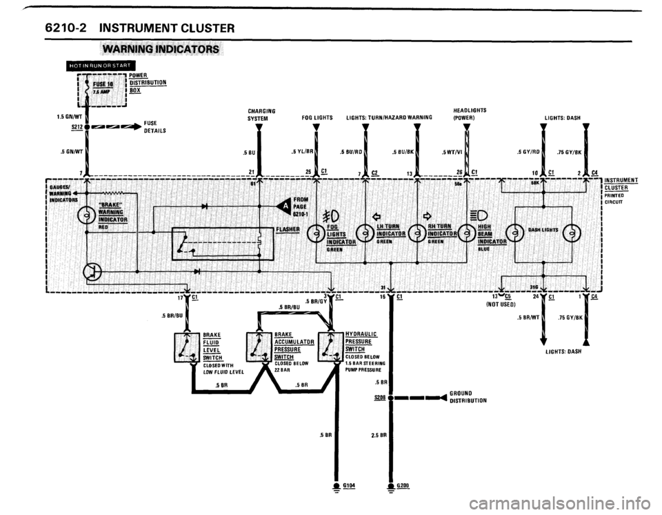 BMW 635csi 1989 E24 Electrical Troubleshooting Manual 