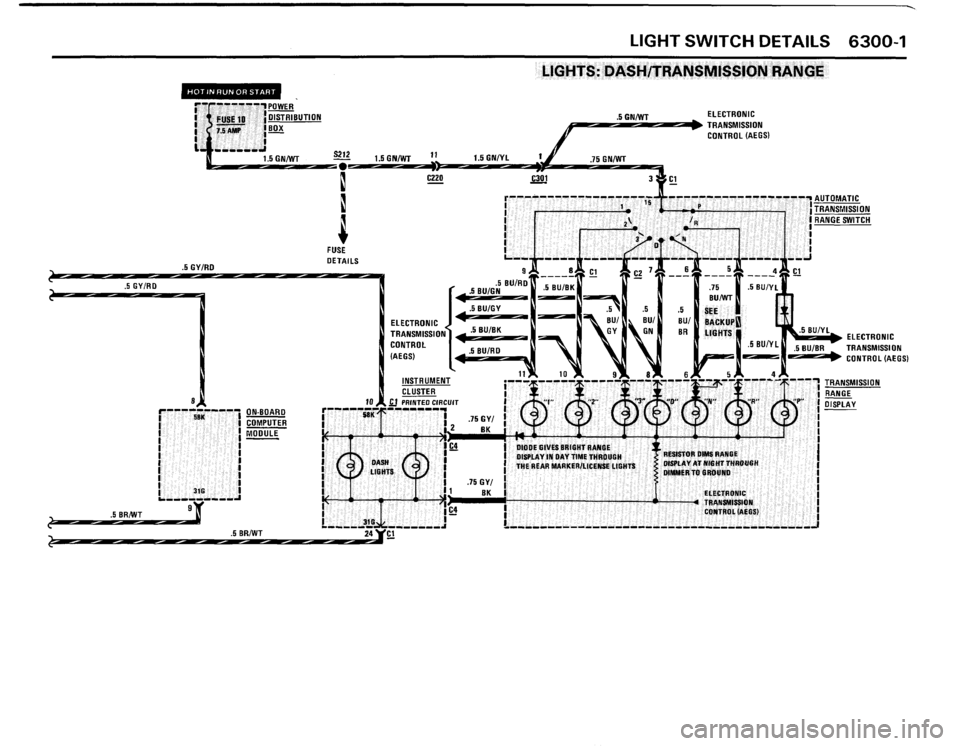 BMW 635csi 1989 E24 Electrical Troubleshooting Manual 