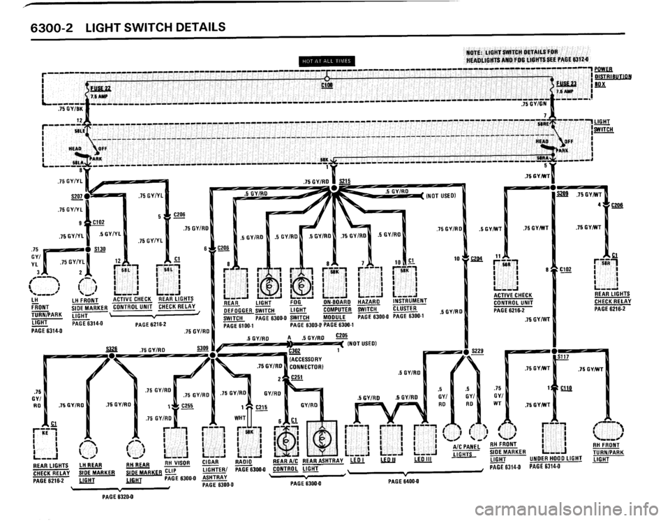 BMW 635csi 1989 E24 Electrical Troubleshooting Manual 