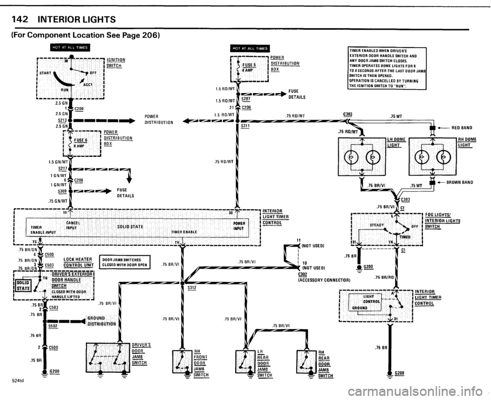 BMW 524TD 1985 E28 Electrical Troubleshooting Manual 