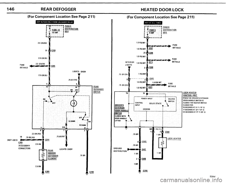 BMW 524TD 1985 E28 Electrical Troubleshooting Manual 