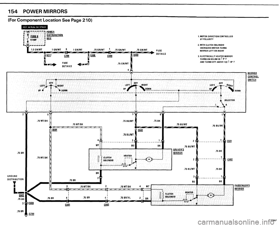 BMW 524TD 1985 E28 Electrical Troubleshooting Manual 