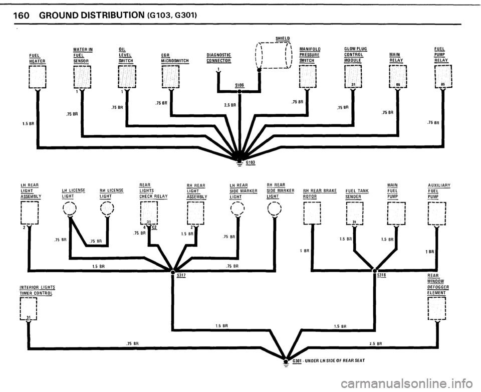 BMW 524TD 1985 E28 Electrical Troubleshooting Manual 